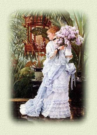The Bunch of Lilacs by James Jacques-Joseph Tissot